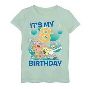 Boys 8 20 Spongebob Squarepants Gary 8th Birthday Short Sleeve Tee - spongebob roblox shirt and pants