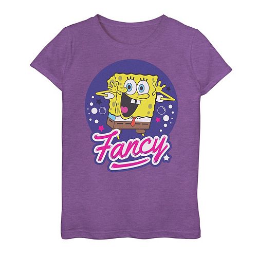 Girls 7 16 Spongebob Squarepants Fancy Colorful Tee 6373