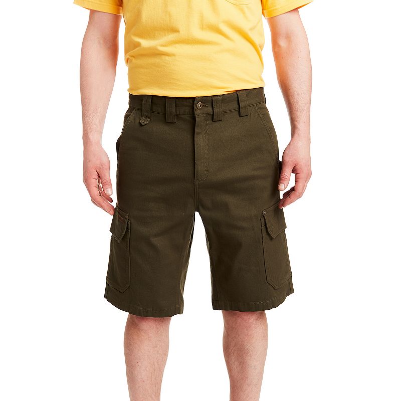 Mens Smiths Workwear 11-inch Relaxed-Fit Stretch Duck Canvas Cargo Shorts
