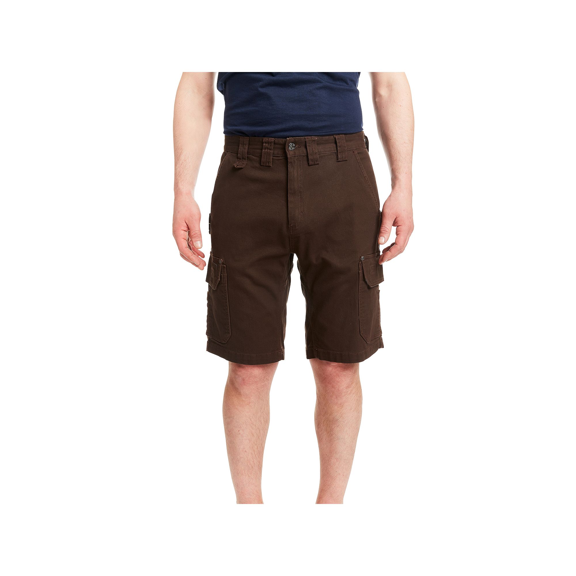 Mens Smiths Workwear 11-inch Relaxed-Fit Stretch Duck Canvas Cargo Shorts