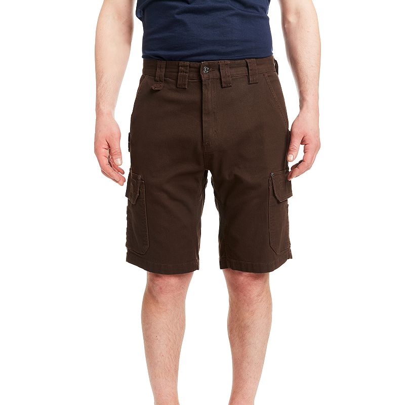 Mens Smiths Workwear 11-inch Relaxed-Fit Stretch Duck Canvas Cargo Shorts