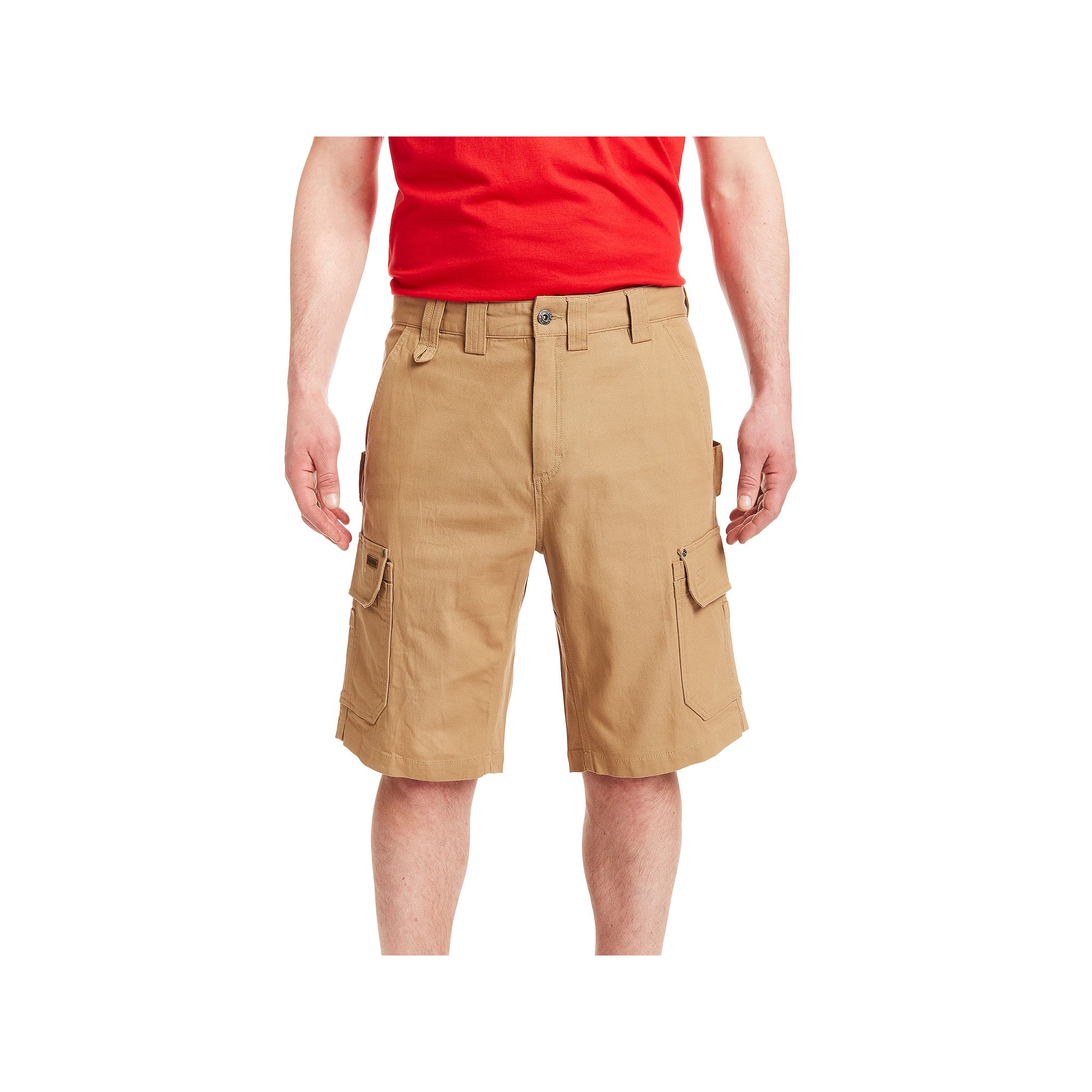 Mens Smiths Workwear 11-inch Relaxed-Fit Stretch Duck Canvas Cargo Shorts