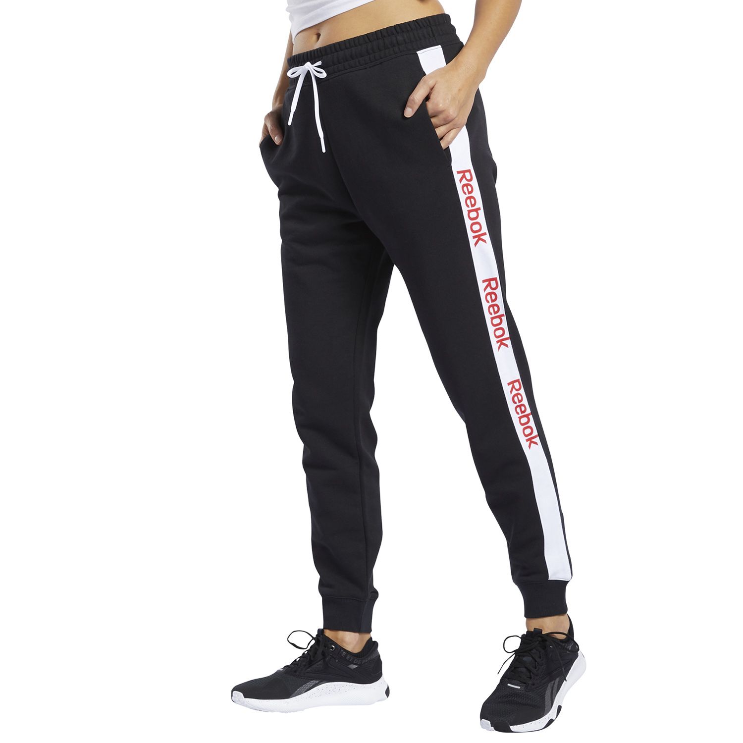 reebok women's fitness essentials regular fit pants