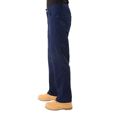 Men's Smith's Workwear Stretch Fleece-Lined Canvas 5-Pocket Pants