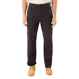 Men's Smith's Workwear Stretch Fleece-Lined Canvas 5-Pocket Pants