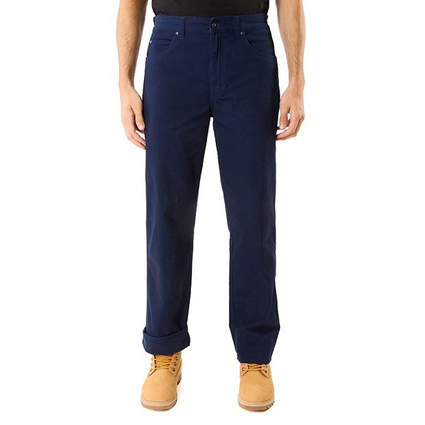 Men's Smith's Workwear Stretch Fleece-Lined Canvas 5-Pocket Pants