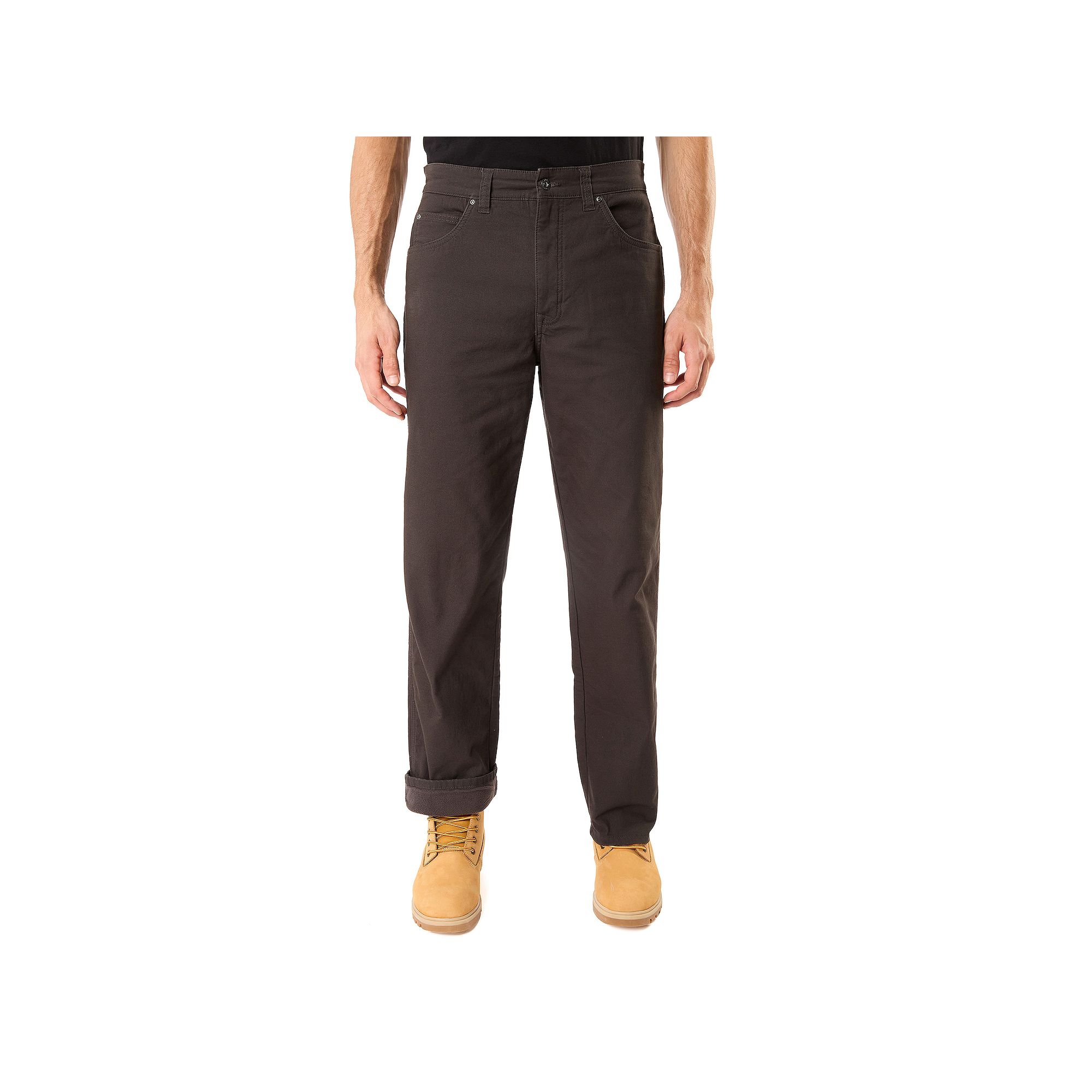Mens Smiths Workwear Stretch Fleece-Lined Canvas 5-Pocket Pants, Size: 38