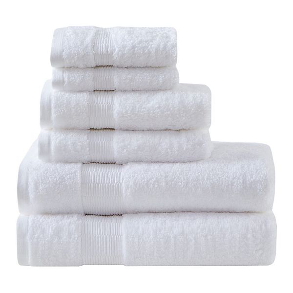 Madison Park Signature Luxor Egyptian Cotton 6 Piece Bath Towel Set