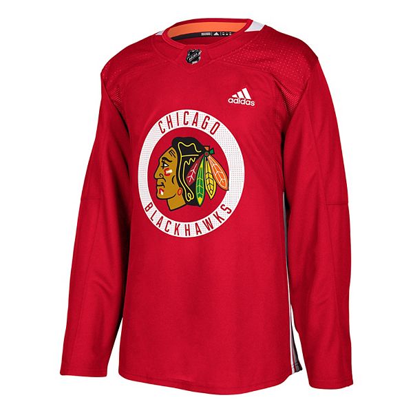 Chicago Blackhawks Authentic Practice Jersey  Chicago blackhawks,  Blackhawks, Long sleeve tshirt men