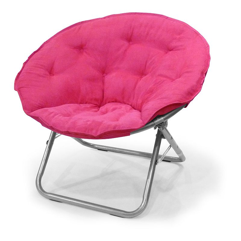 UPC 784857564716 product image for Urban Shop Saucer Chair, Pink | upcitemdb.com