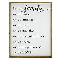 Belle Maison Family Typography Wall Decor