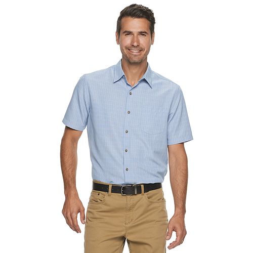 microfiber button down shirt