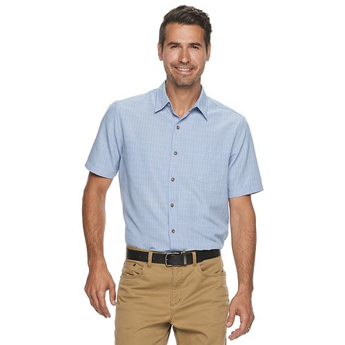 Men's Croft & Barrow® Textured Microfiber Button-Down Shirt