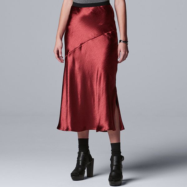 Women's Simply Vera Vera Wang Satin Skirt