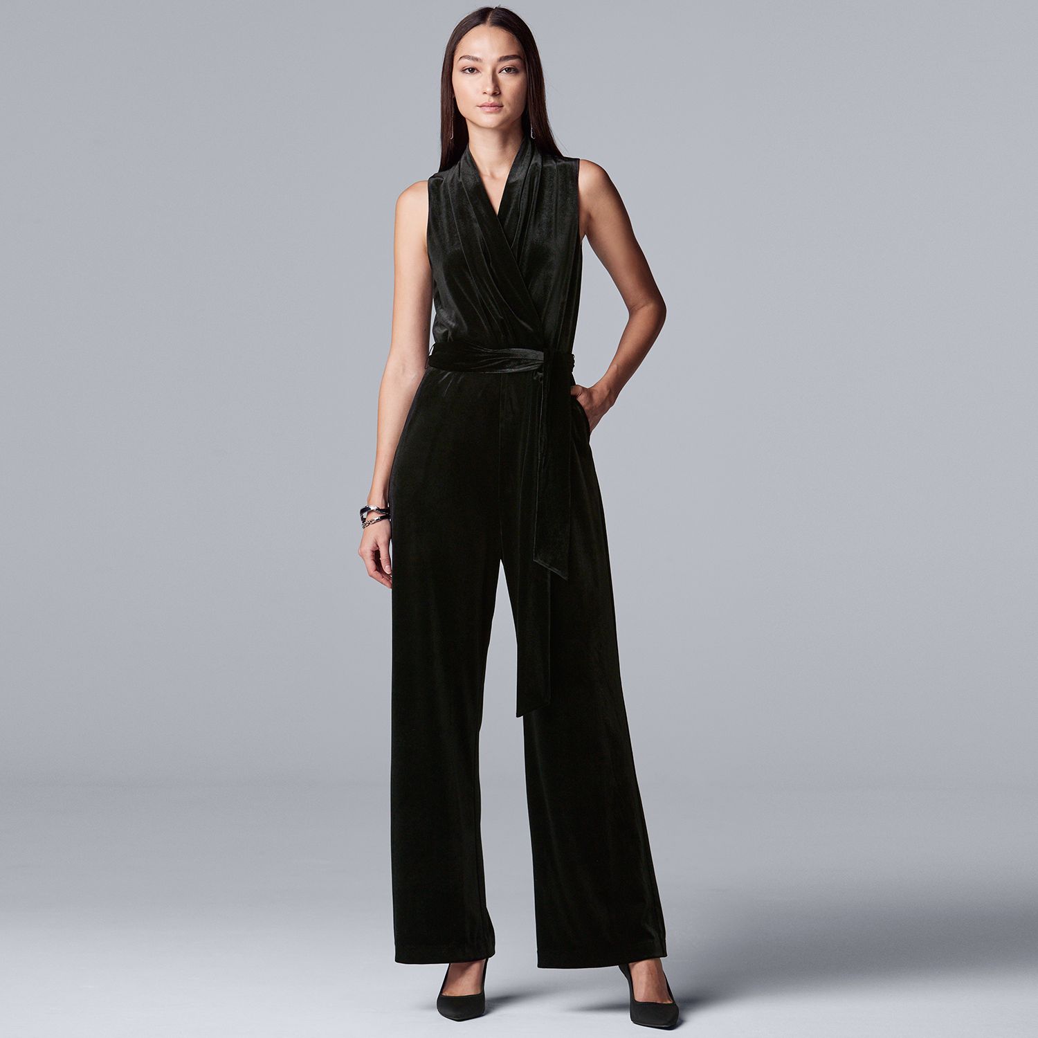 jumpsuit with pockets zara