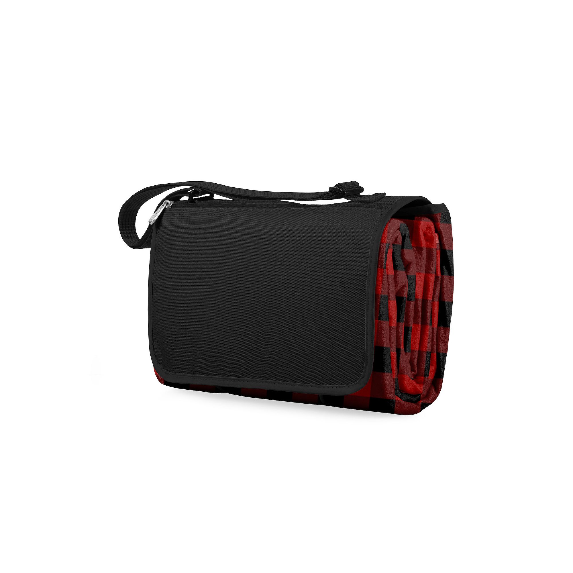 Picnic Time XL Blanket Tote, Red Plaid