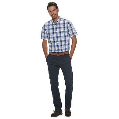 Men's Croft & Barrow® Easy-Care Poplin Button-Down Shirt