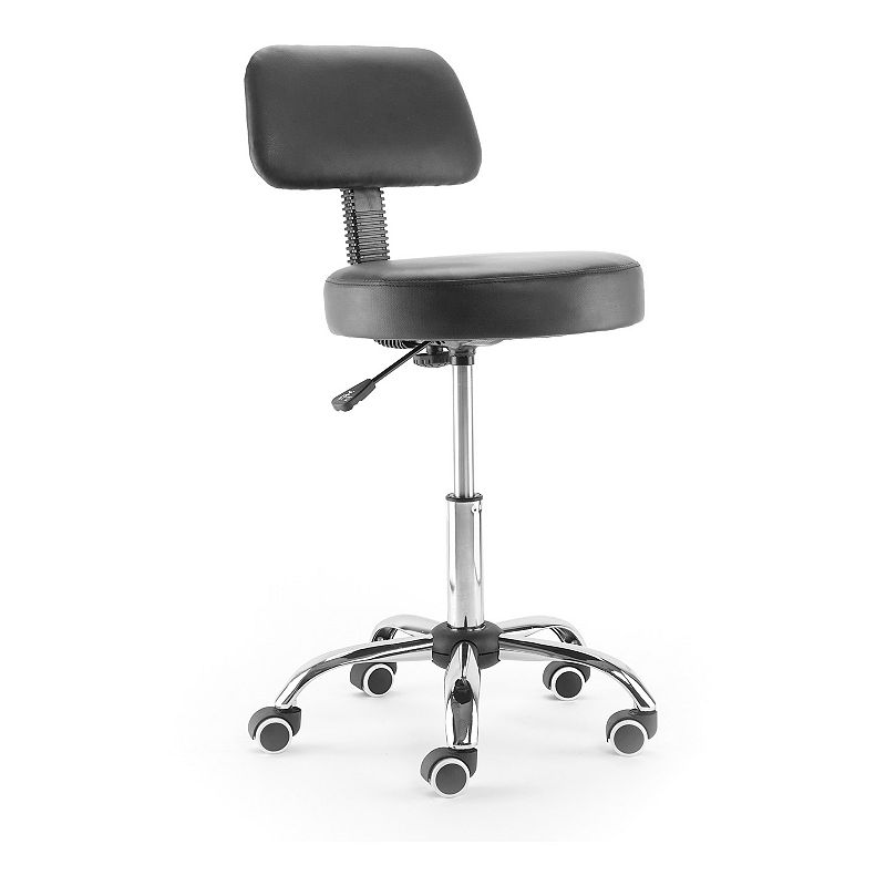 UPC 784857773286 product image for Urban Shop High Back Faux Leather Rolling Office Chair, Black | upcitemdb.com