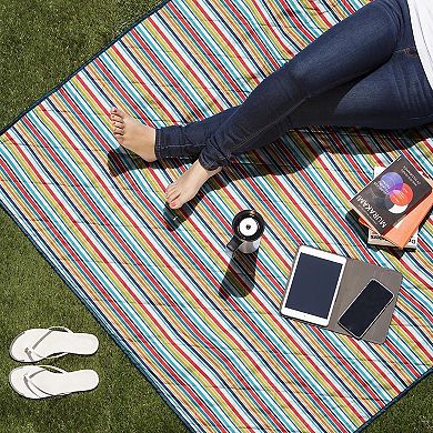 Picnic Time Vista Outdoor Picnic Blanket & Tote