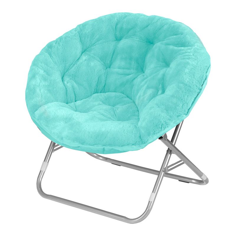 UPC 784857511994 product image for Urban Shop Teal Saucer Chair, White | upcitemdb.com