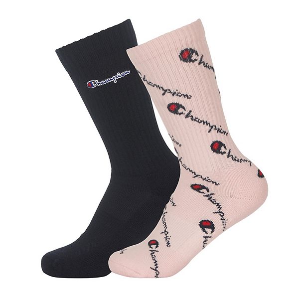 Boys Champion 2 pack Print Crew Socks