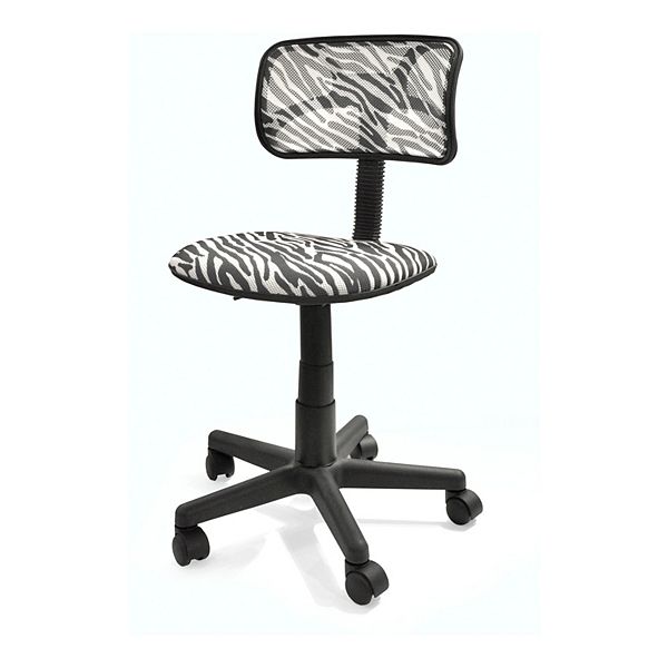 Urban Shop Zebra Swivel Mesh Office Chair