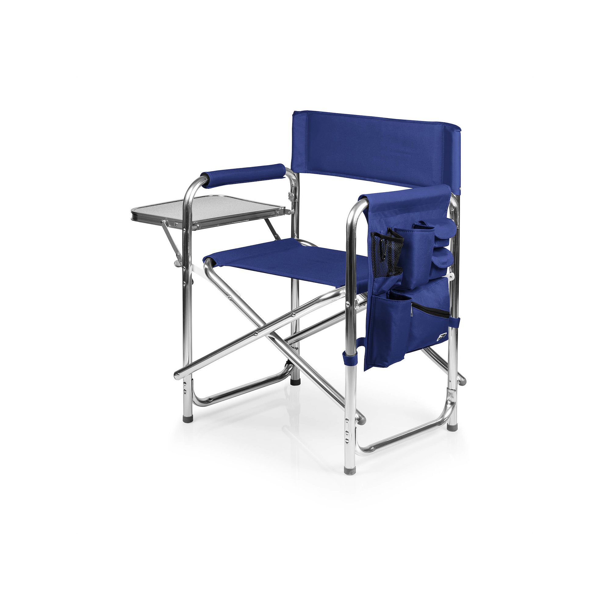 Picnic Time Portable Folding Sports Chair, Blue