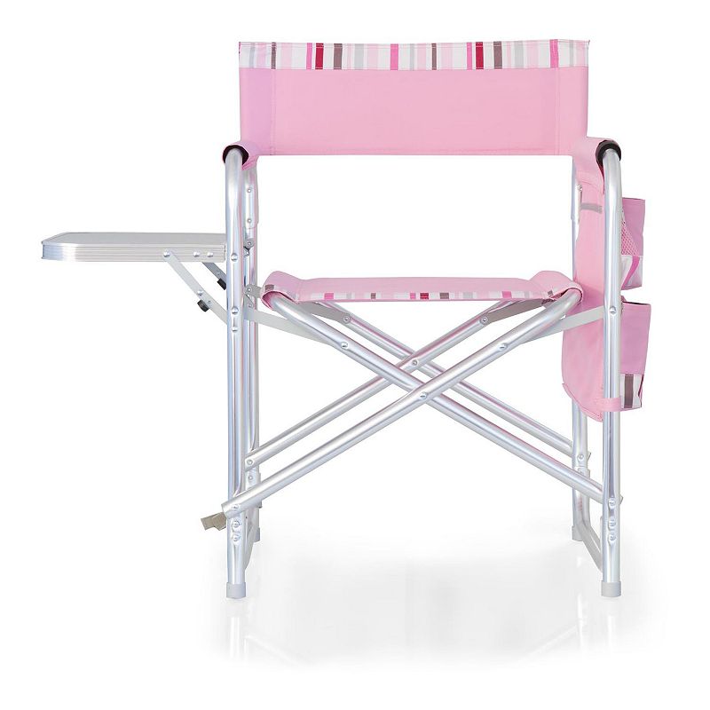 Picnic Time Portable Folding Sports Chair, Pink
