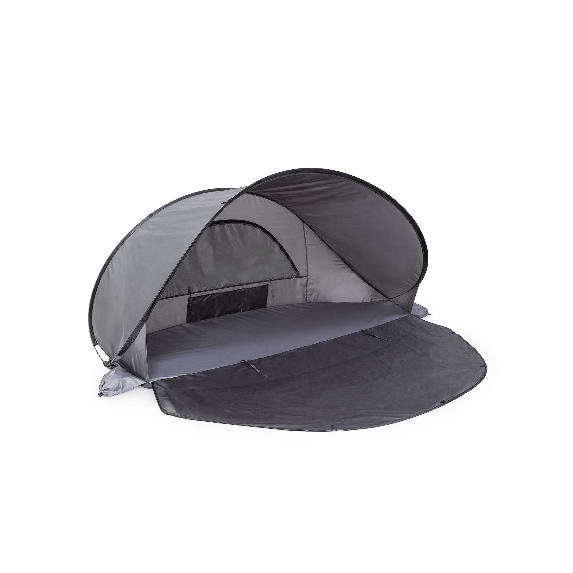 Picnic Time Manta Portable Pop-up Beach Tent & Sun Shelter by Oniva, Black