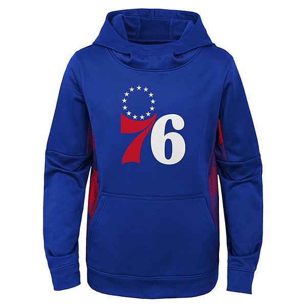 PHILADELPHIA 76ers PULLOVER HOODIE SWEATSHIRT SIZE Youth MED by