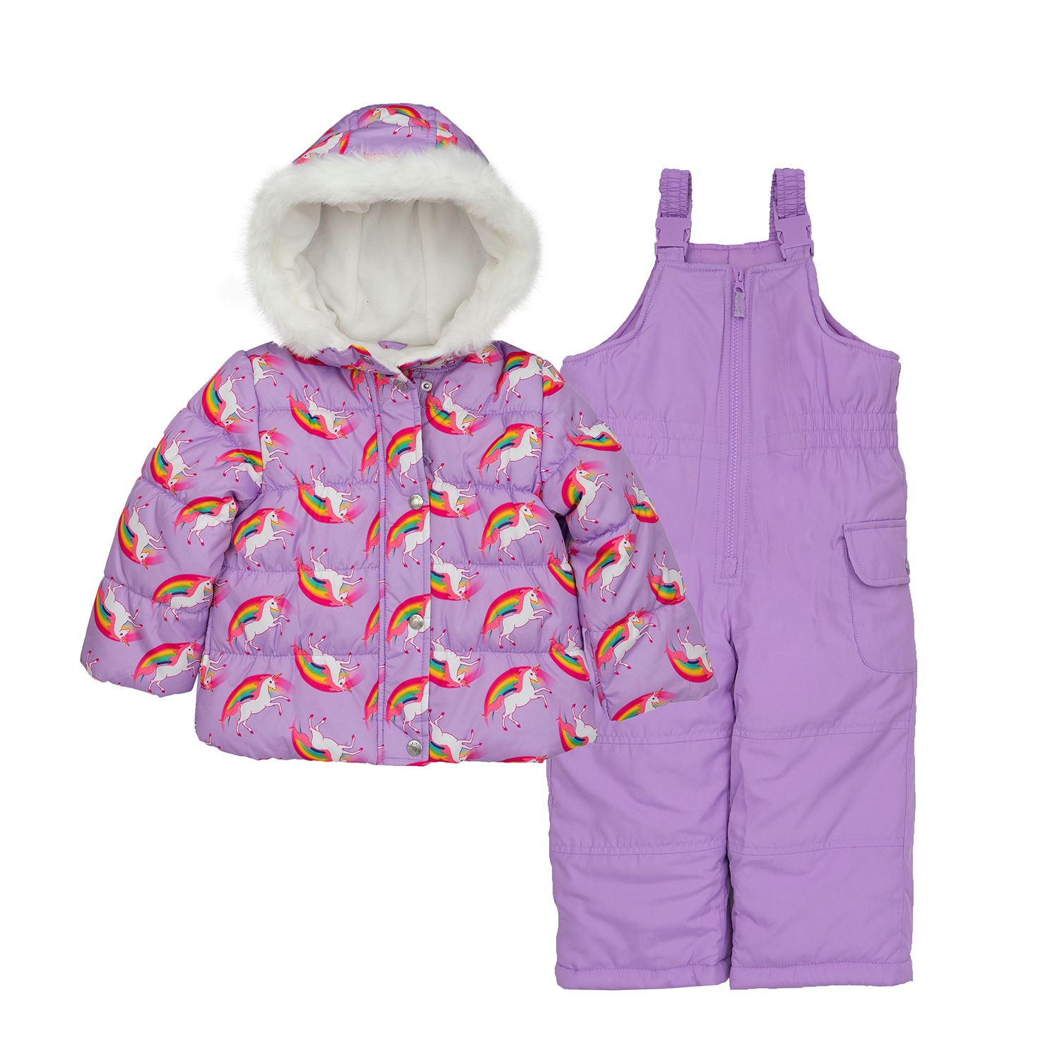 unicorn baby snowsuit