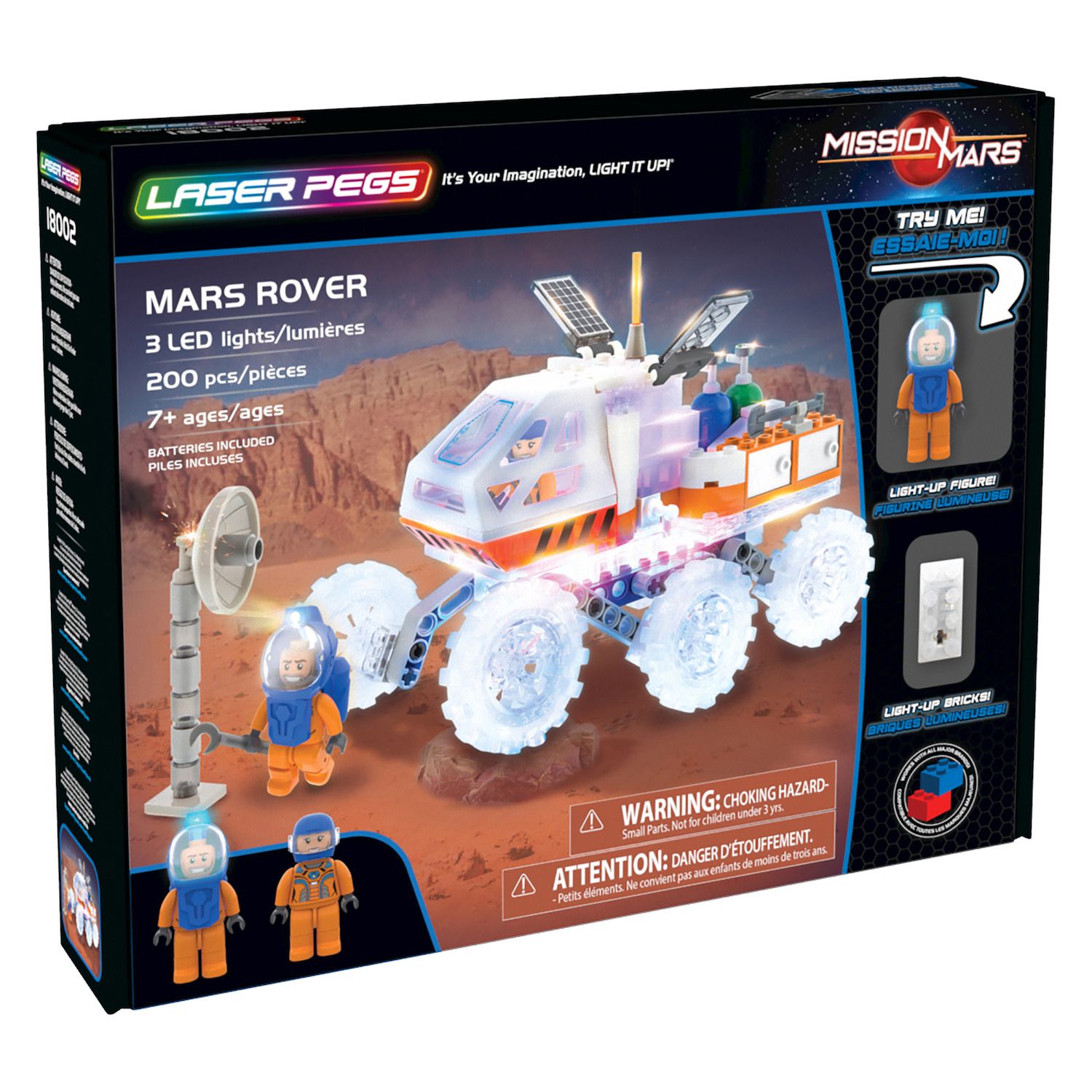 laser pegs mars rover