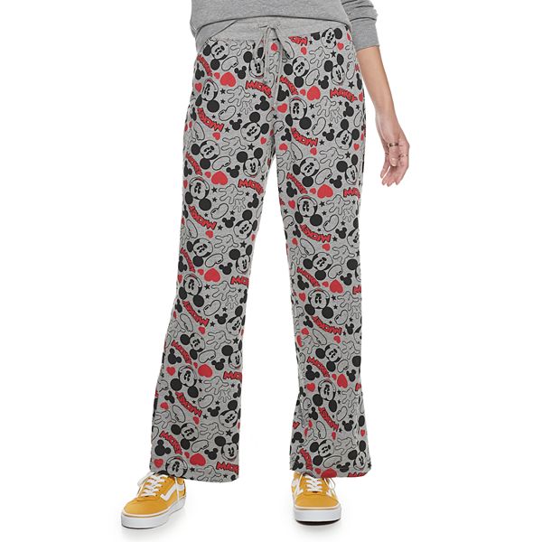 Disney Womens Mickey Mouse Lounge Pant with Drawstring 