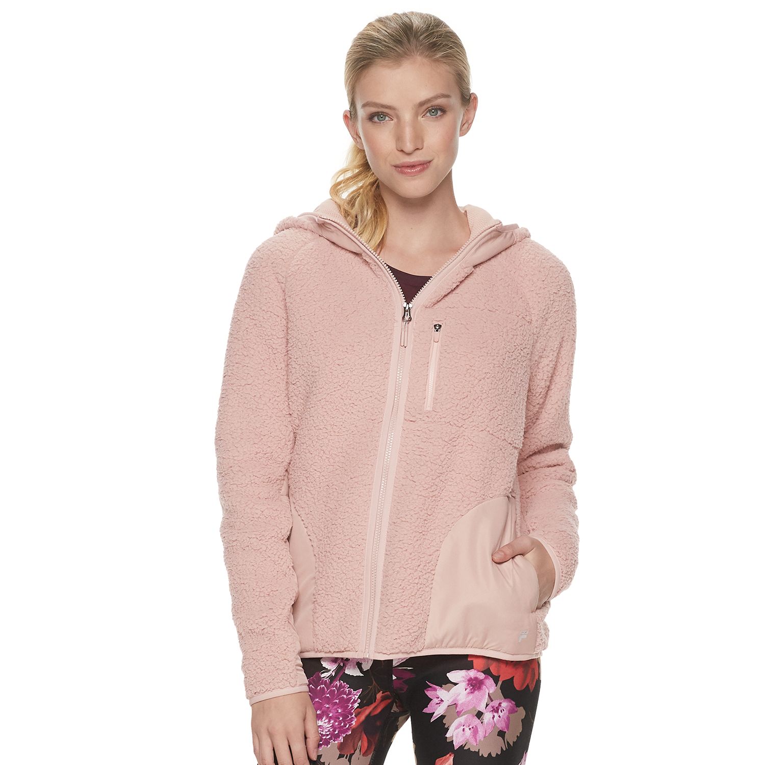 Women's FILA SPORT® Sherpa Woven Hooded Jacket