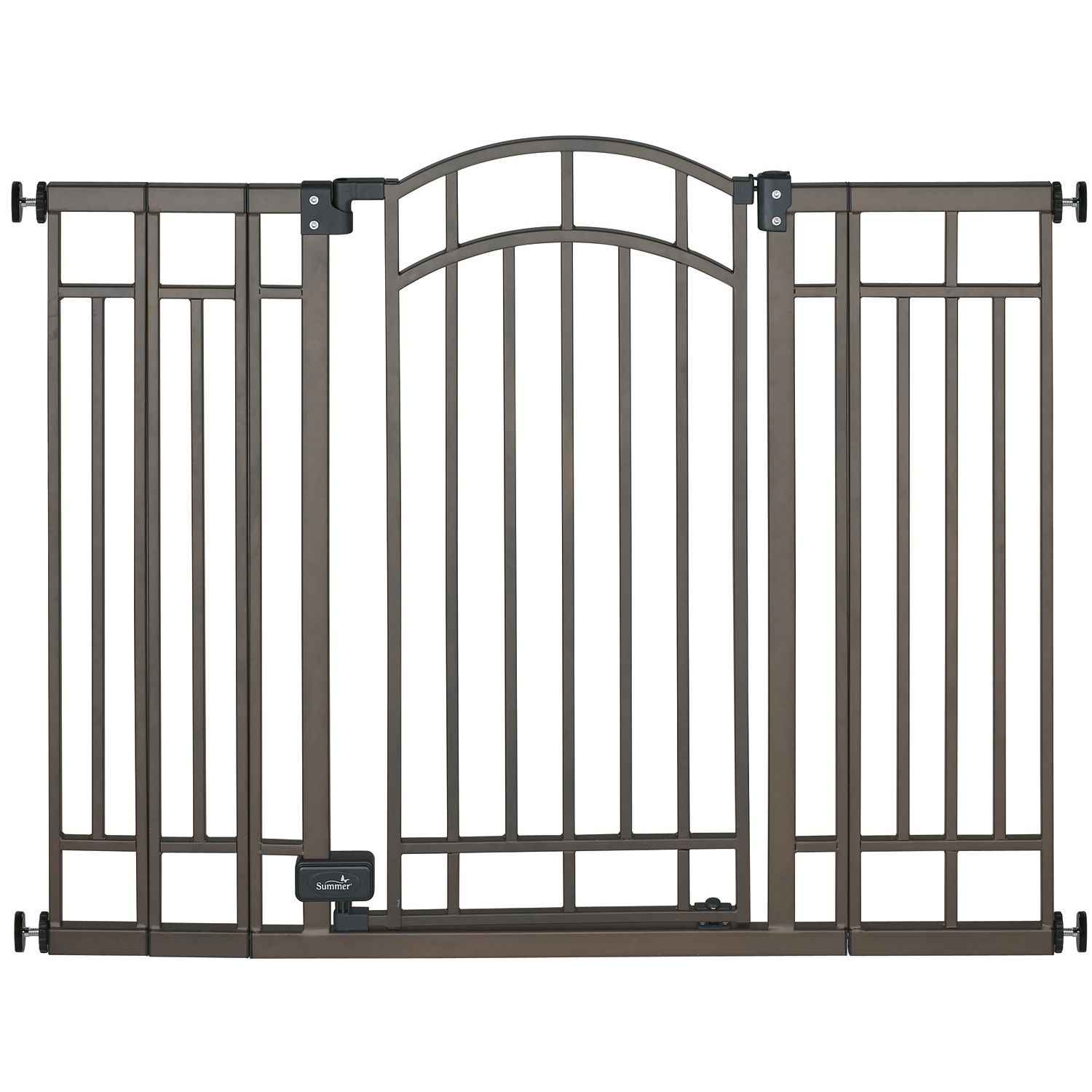 summer infant stylish and secure deluxe wood stairway gate