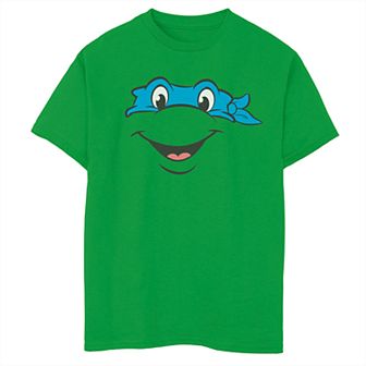 Boys 8-20 Teenage Mutant Ninja Turtles Leonardo Face Short Sleeve Tee