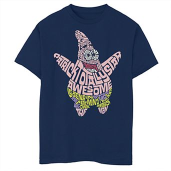 Boys 6-20 SpongeBob SquarePants Patrick Build Up Fill Short Sleeve Tee
