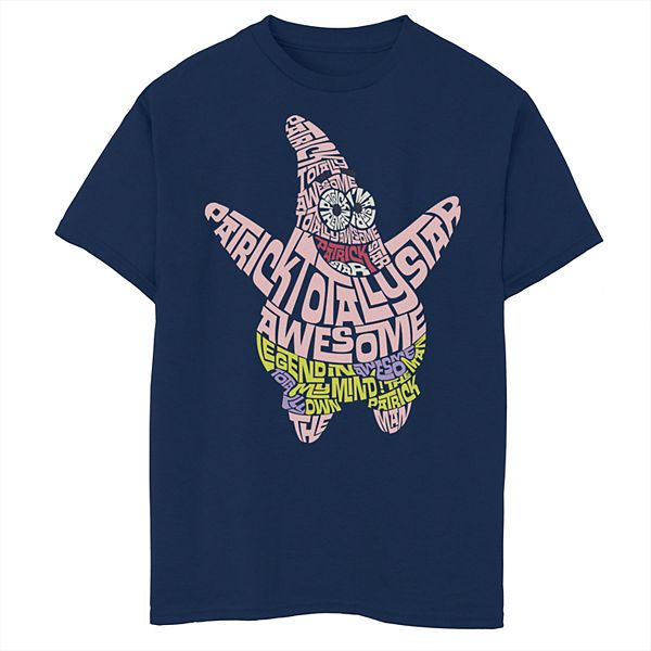 Boys 8 20 Spongebob Squarepants Patrick Build Up Fill Short Sleeve Tee - roblox clothing codes for patrick shorts