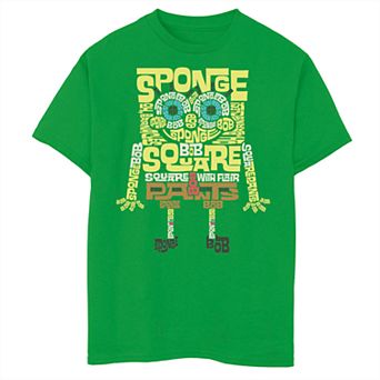 Boys 8-20 SpongeBob SquarePants Build Up Fill Short Sleeve Tee
