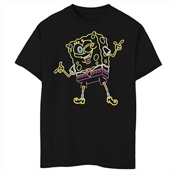Boys 6-20 SpongeBob SquarePants Neon Outline Short Sleeve Tee
