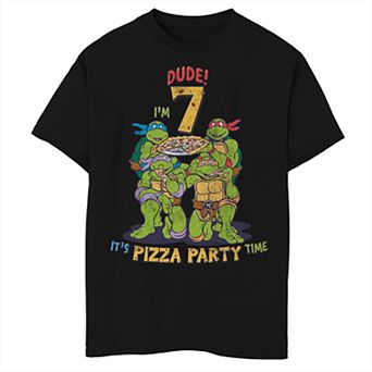 Boys 8-20 Teenage Mutant Ninja Turtles 7th Birthday Short Sleeve Tee