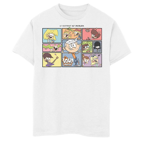 Boys 8-20 The Loud House 10 Sisters Collage Tee