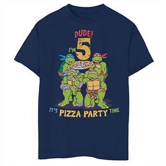 Boys 8-20 Teenage Mutant Ninja Turtles 5th Birthday Short Sleeve Tee