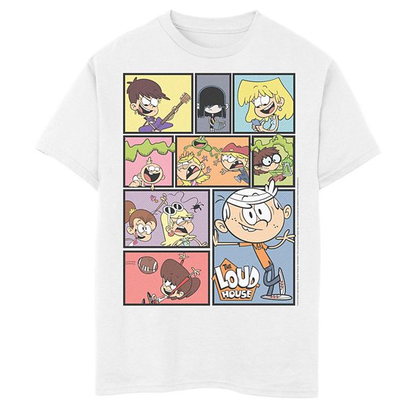 Boys 8-20 The Loud House Group Collage Tee