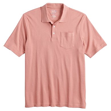 Men's Croft & Barrow® Easy-Care Extra-Soft Pocket Polo in Regular and Slim Fit