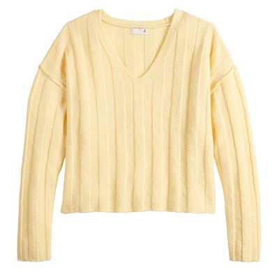 Juniors' SO® V-Neck Pullover Sweater