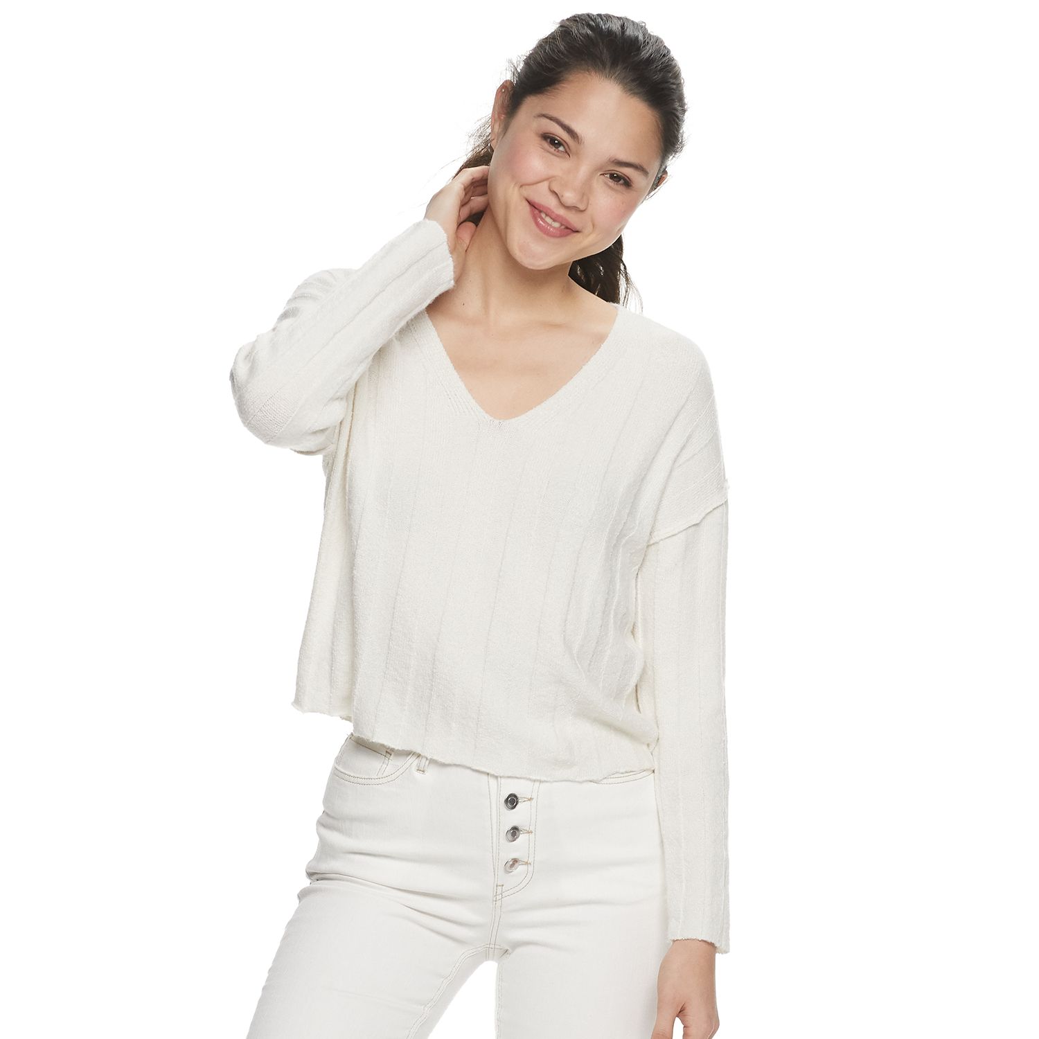 juniors v neck sweater