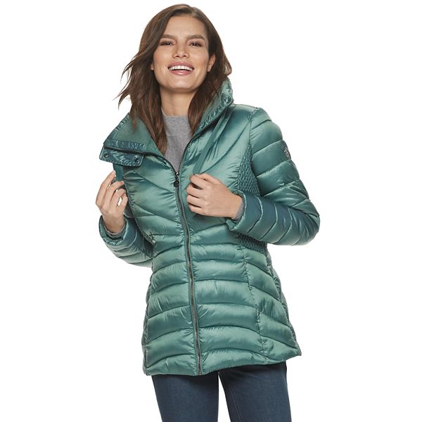 Bernardo women's packable hotsell down water repellent coat