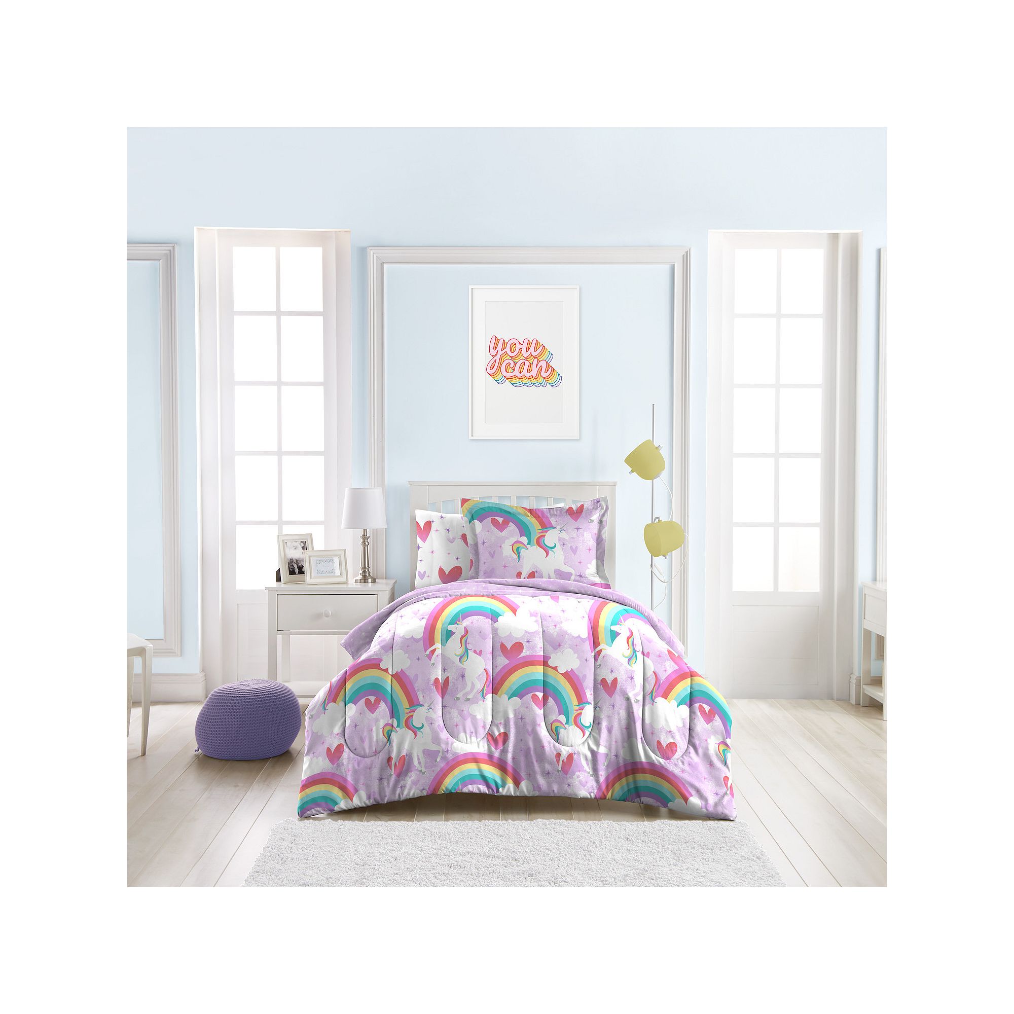 Dream Factory Comforter Set, Unicorn