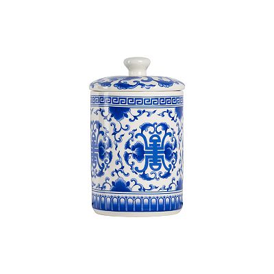 Kenjiさん専用、白青白 10 Strawberry Street Chinoiserie 3-pc. Ceramic Canister Set
